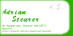 adrian steurer business card